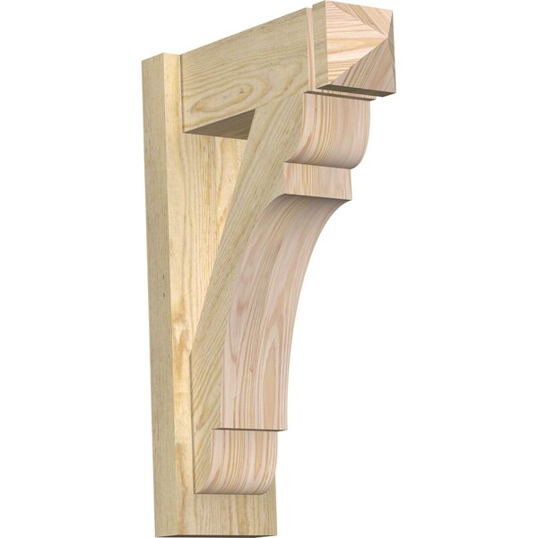 Ekena Millwork Olympic Rough Sawn Arts and Crafts Outlooker, Douglas Fir, 6"W x 16"D x 24"H OUT06X16X24OLY03RDF - main